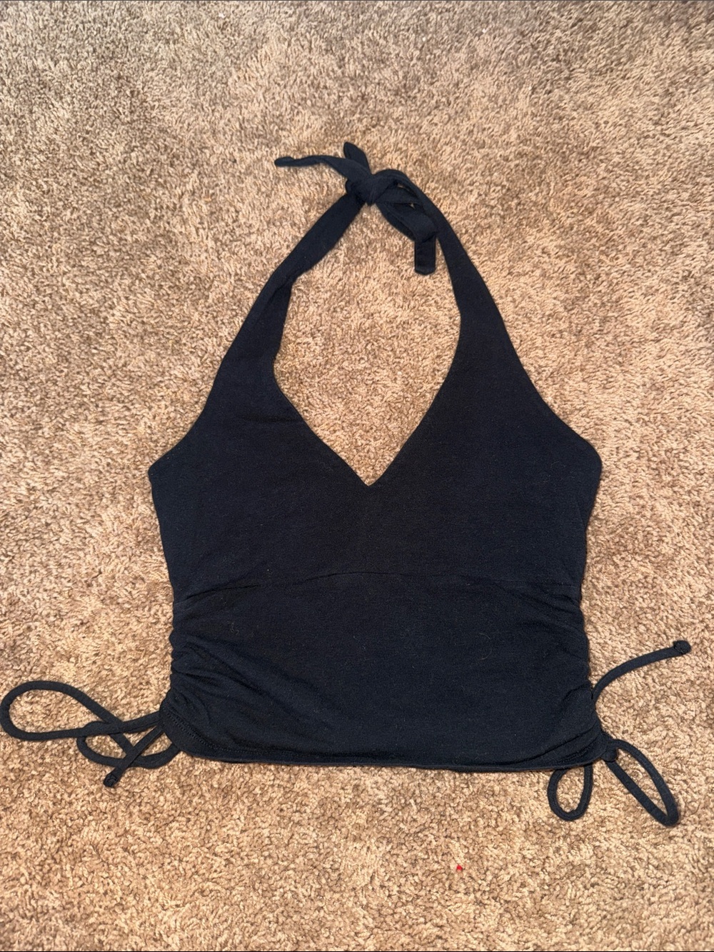 Hollister black halter tank top